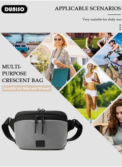 DUNISO Crossbody Bag for Men and Women Waterproof Sling Bag Travel Passport Wallet Bag for Cell Phone, Men's Shoulder Bag,Casual Chest Bag Multipurpose Daypack for Sports,Travel,Working Shopping School Daily Use  - Image 3
