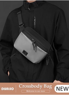 DUNISO Crossbody Bag for Men and Women Waterproof Sling Bag Travel Passport Wallet Bag for Cell Phone, Men's Shoulder Bag,Casual Chest Bag Multipurpose Daypack for Sports,Travel,Working Shopping School Daily Use  - Image 1