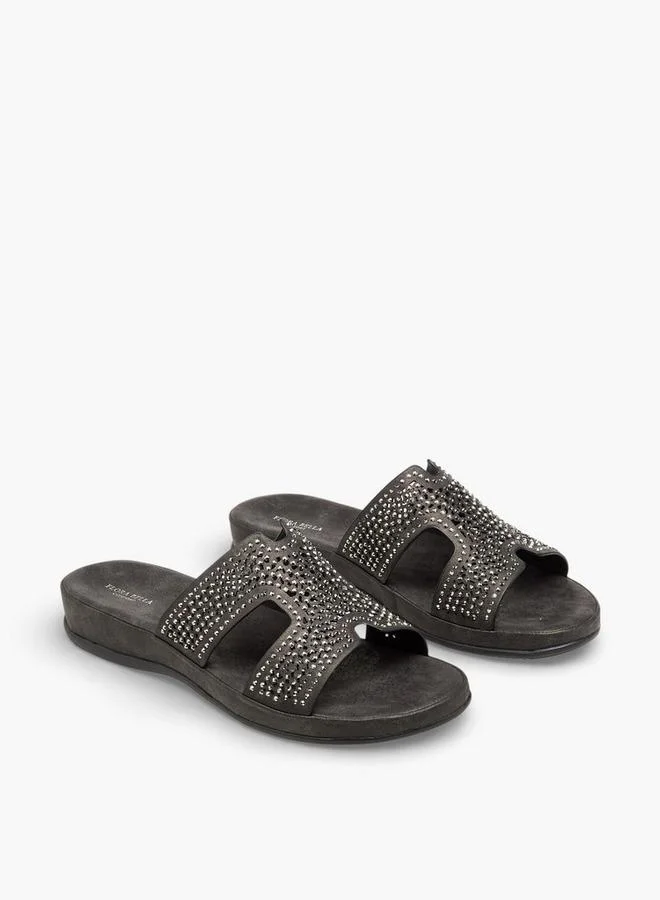 Flora Bella Women Embellished Slip-On Sandals