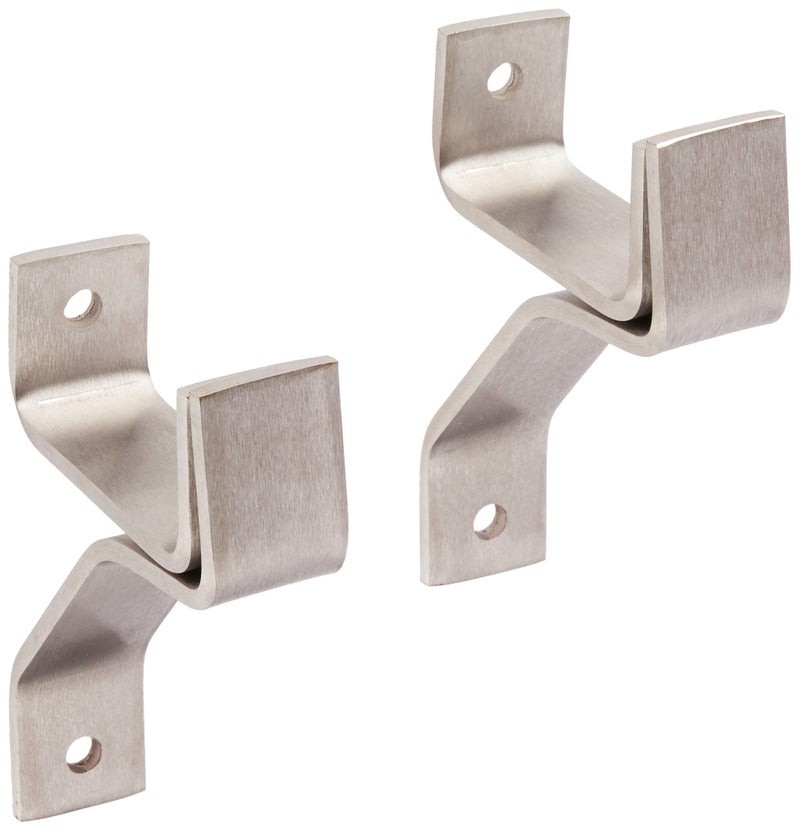 Enclume Enclume Premier 4Inch Wall Bracket Set of 2 Use with Enclume Rolled End Bar Pot Rack sold separately Stainless Steel 