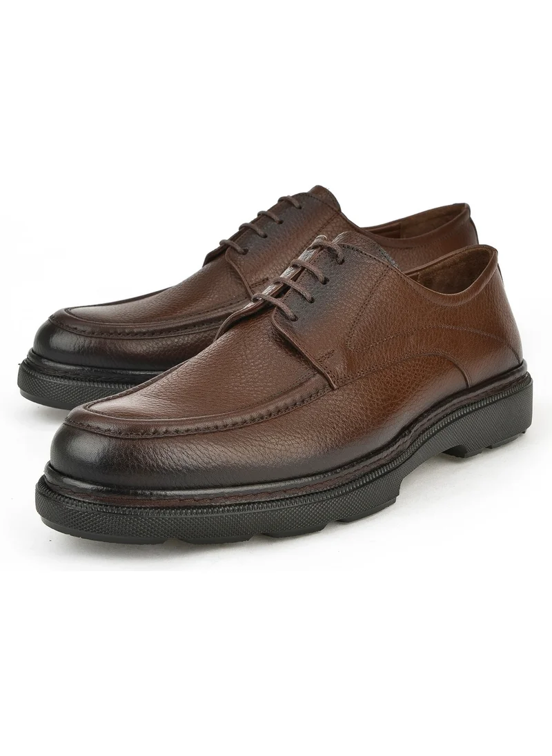 Ziya Men's Leather Shoes 143745Zab0707 Brown