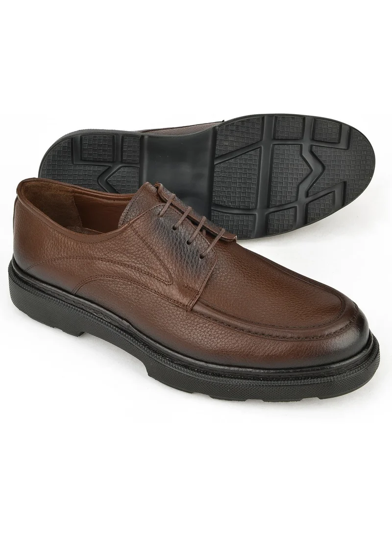 Ziya Men's Leather Shoes 143745Zab0707 Brown