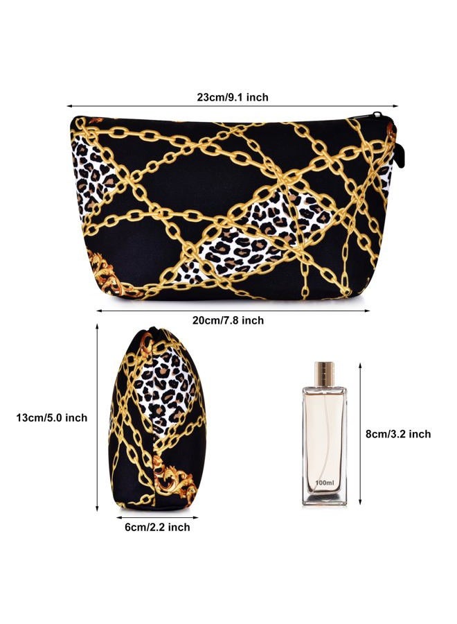 Wteehn Cute Printed Cosmetic Bag for Women Cosmetic Bag Trendy Travel Small Zipper Pouch Toiletry Organizer, 09135, Simple - Image 2