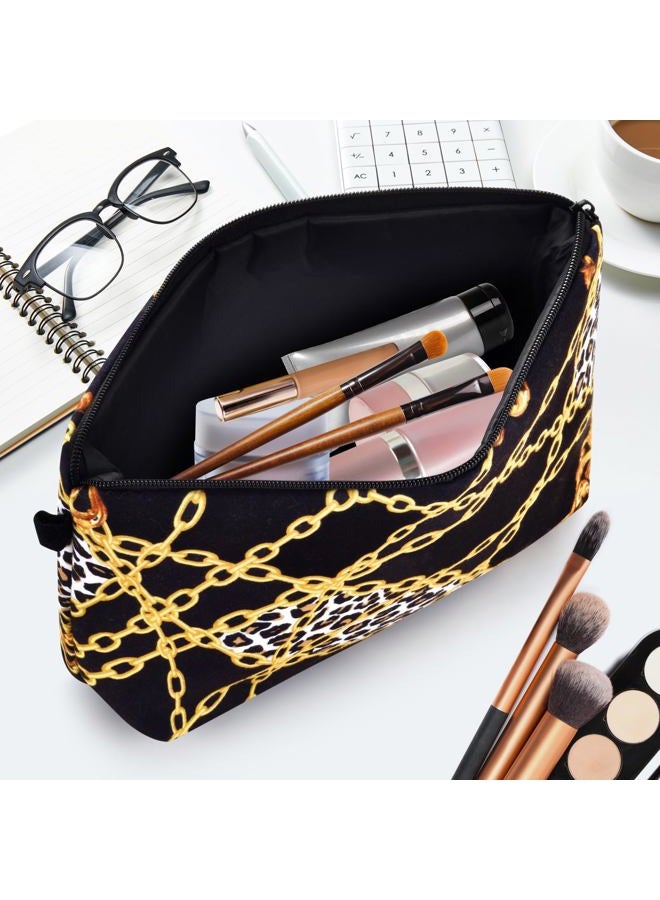 Wteehn Cute Printed Cosmetic Bag for Women Cosmetic Bag Trendy Travel Small Zipper Pouch Toiletry Organizer, 09135, Simple - Image 3