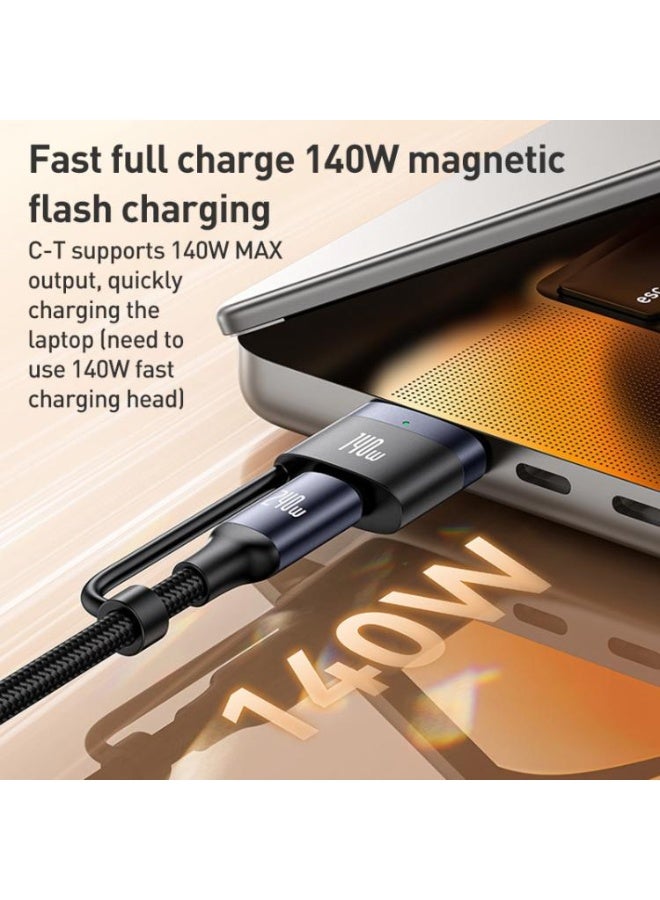 Yesido CA197 2-in-1 Magnetic Data Charging Cable 240W Type-C to Type-C - Image 4