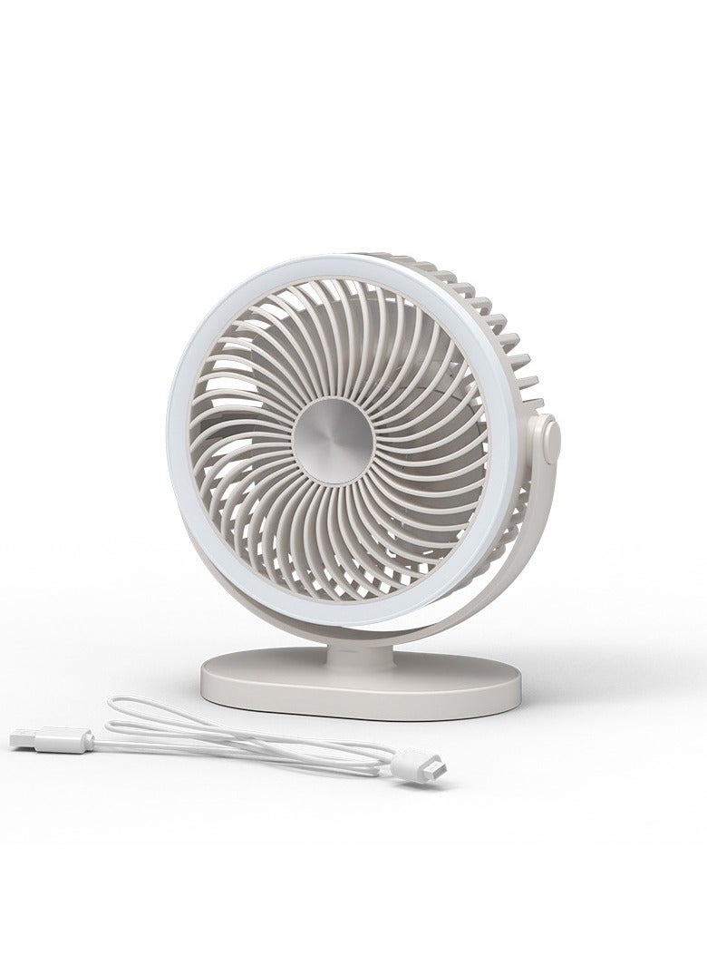 Desk fan with light ring  - Image 1