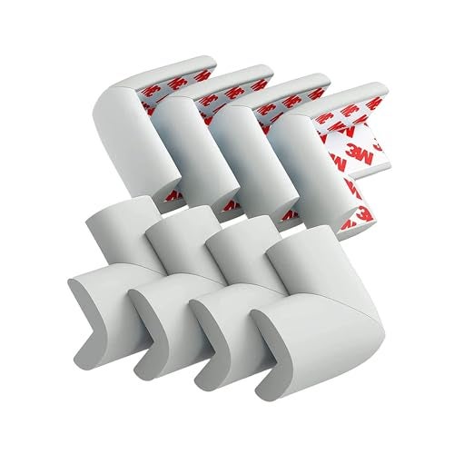 OLWICK® Baby Safety Corner Guards | Corner Edge Protector | Baby Proofing Corner Guards Cushion for Table, Stair, Cabinet, Countertop with 3M Tape, Pack of 8, Grey - Image 1