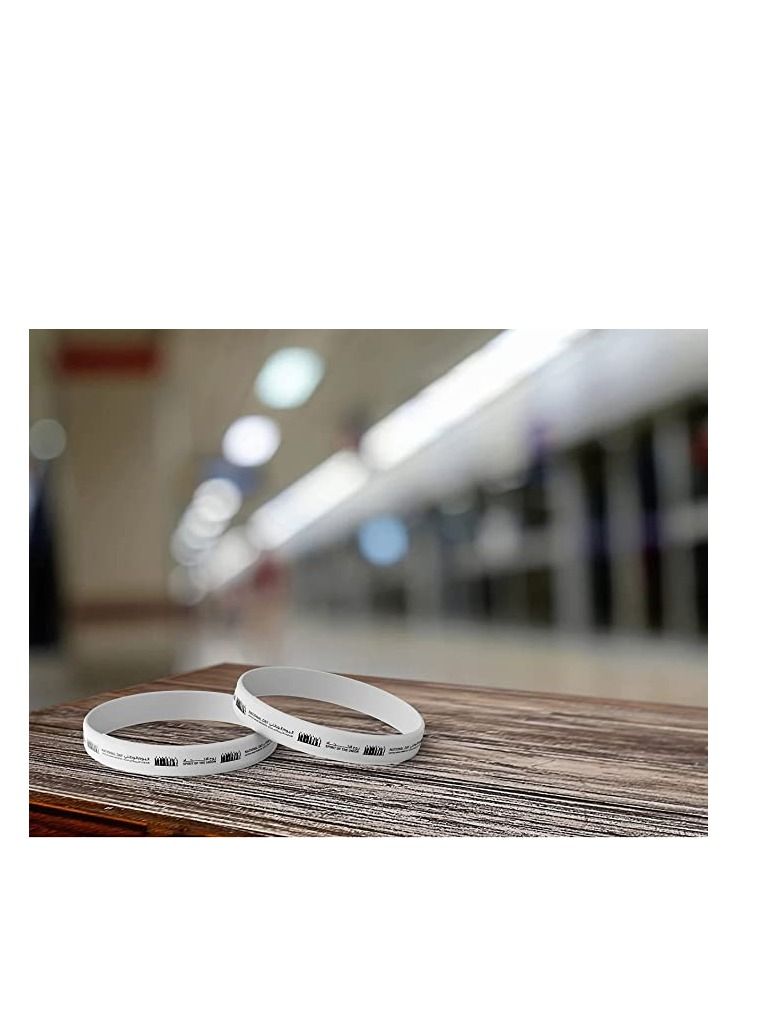 PRINTSHOP4ME Unisex Adult Silicone Wristband for  UAE National Day or Flag Day celebration  (White) - Image 3