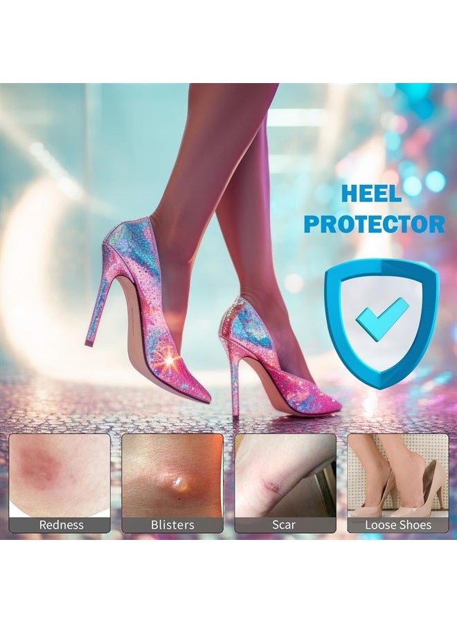 Comfowner 6 Pairs Heel Cushion Pads for Shoes Too Big, Shoe Grips Liners Heel Protectors for Loose Shoes, Heel Pain, Blisters and Rubbing, Anti Slip Shoe Filler Make Shoes Fit Tighter - Image 2