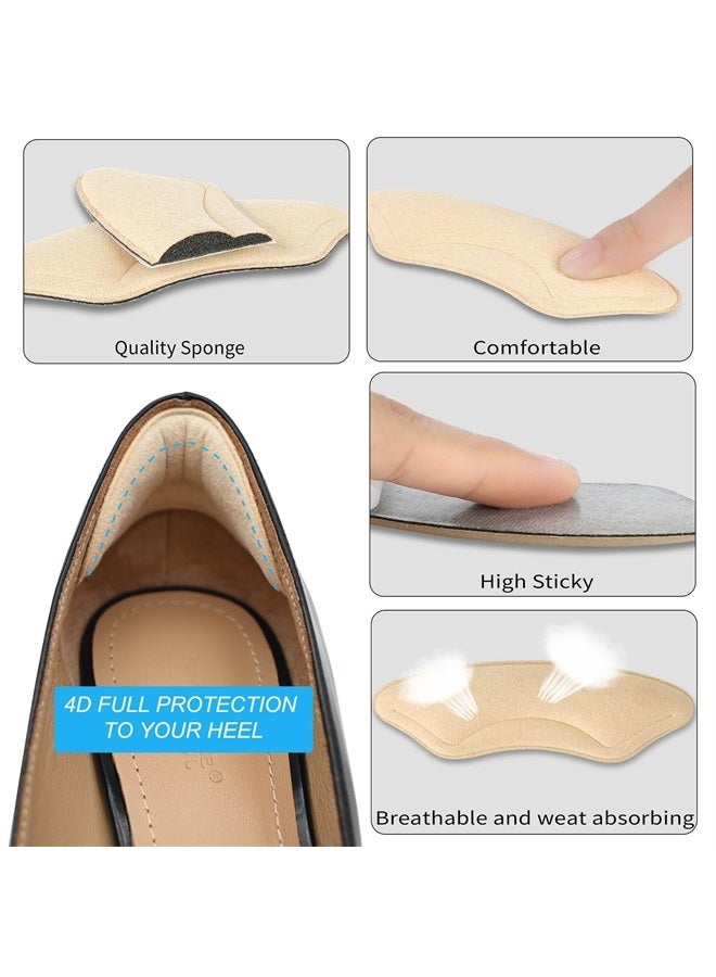 Comfowner 6 Pairs Heel Cushion Pads for Shoes Too Big, Shoe Grips Liners Heel Protectors for Loose Shoes, Heel Pain, Blisters and Rubbing, Anti Slip Shoe Filler Make Shoes Fit Tighter - Image 4