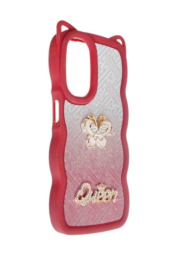 جراب خلفي بلاستيك لامع لهاتف أوبو A54 4G متعدد الألوان - Image 2