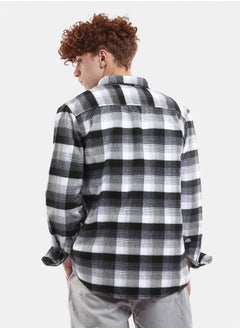 RAVIN Tri-Tone Plaids Full Buttons Winter Shirt  - Image 2
