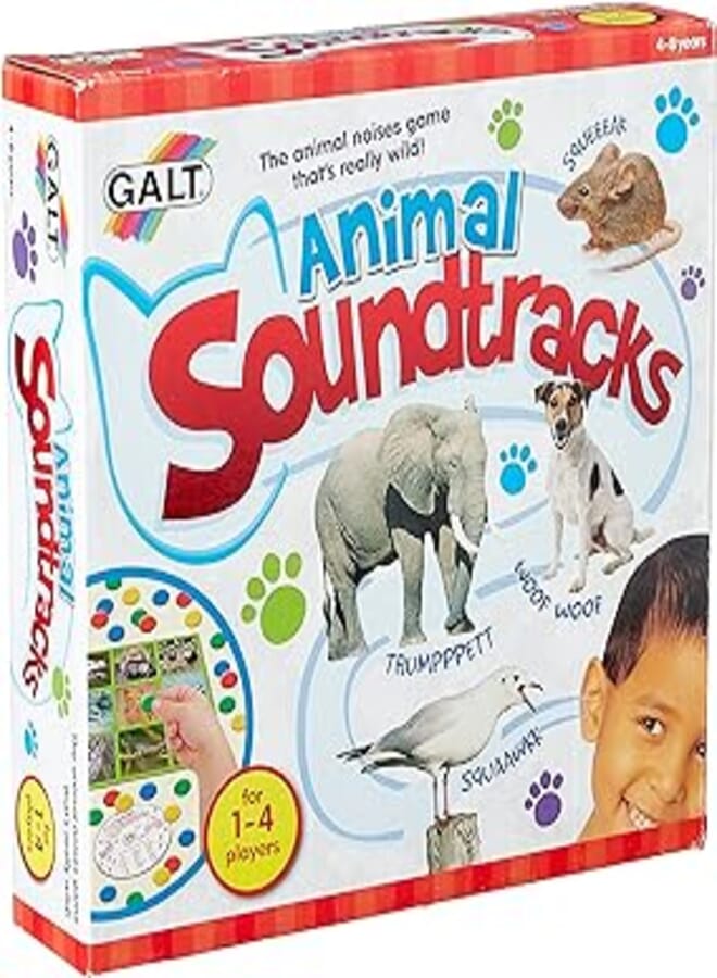 Galt Toys, Animal Soundtracks, Listening Guessing Game, Ages 4 Years Plus, 1-4 Players