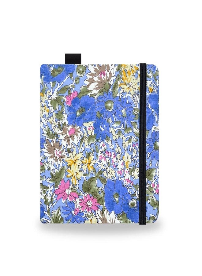 qianshan Watercolor Sketchbook,5x5 Inch Portable Square Cloth Cover Notebook, 20 Sheets Watercolor Textured Drawing Papers, 300 GSM Art Paper Sketchbook Blue Flower Field - Image 1