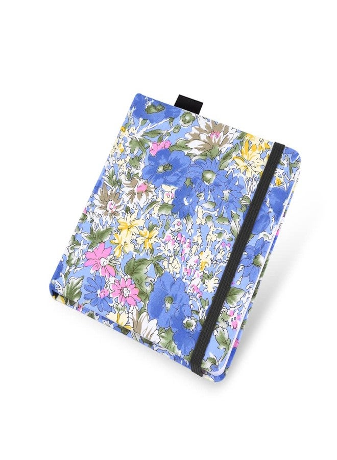 qianshan Watercolor Sketchbook,5x5 Inch Portable Square Cloth Cover Notebook, 20 Sheets Watercolor Textured Drawing Papers, 300 GSM Art Paper Sketchbook Blue Flower Field - Image 2