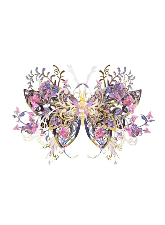 MU 3D Metal Puzzle Model Kits for Adult Flower and Butterfly B-Nige, Metal Pieces Butterfly Animal Puzzles Building,Birthday Gift Brain Teaser DIY Set - Image 3