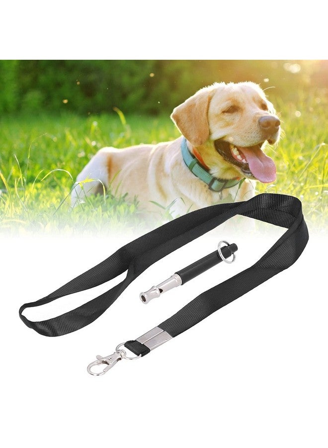 طقم تدريب الحيوانات الأليفة مع صفارة بالموجات فوق الصوتية عالية التردد والتحكم في النباح وحبل لإيقاف النباح وتدريب المعصم مثالي للكلاب والجراء (متعدد الألوان) - Image 1