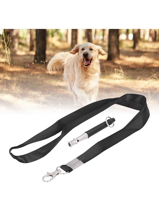 طقم تدريب الحيوانات الأليفة مع صفارة بالموجات فوق الصوتية عالية التردد والتحكم في النباح وحبل لإيقاف النباح وتدريب المعصم مثالي للكلاب والجراء (متعدد الألوان) - Image 2