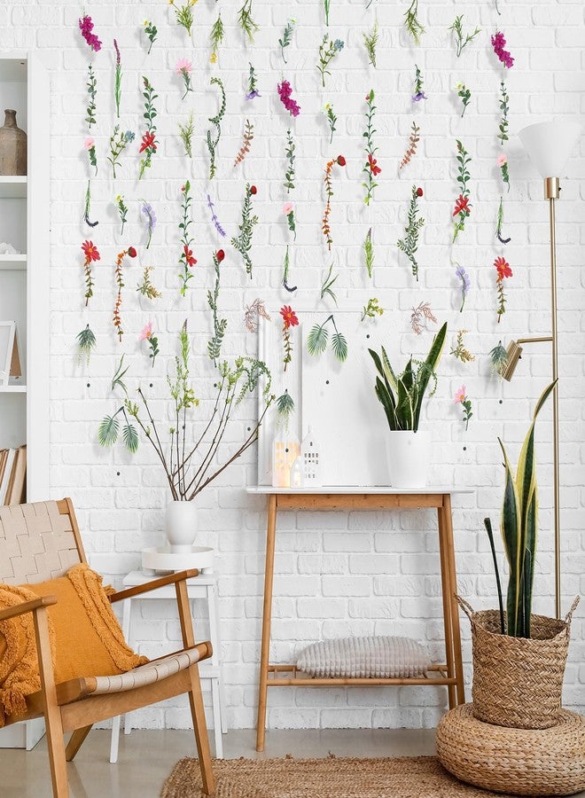XunYee 6 Pcs 35.4 ft Flower Garlands Hanging Wildflower Garlands Floral Vines Artificial Fake Flower Vines Faux Silk Wildflower Decor for Home Garden Spring Summer Wedding Party Wall Arch(Wildflower) - Image 4