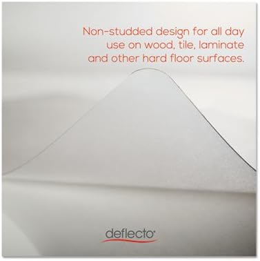 Deflecto Deflecto EconoMat Anytime Use Chair Mat for Hard Floor 45 x 53 Clear  - Image 2