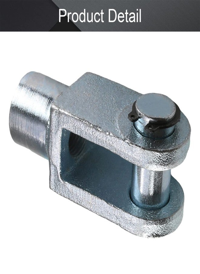 Othmro Cylinder Clevis,2Pcs Air Cylinder Rod Clevis End M16x1.5 Female Thread 78mm Length Y Type Connector Metal Pneumatic Air Cylinder Connectors Fittings for Air Cylinder Foot Mounting Work - Image 3