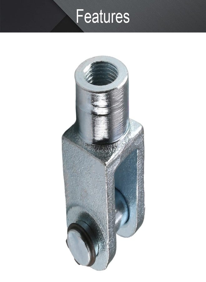 Othmro Cylinder Clevis,2Pcs Air Cylinder Rod Clevis End M16x1.5 Female Thread 78mm Length Y Type Connector Metal Pneumatic Air Cylinder Connectors Fittings for Air Cylinder Foot Mounting Work - Image 4