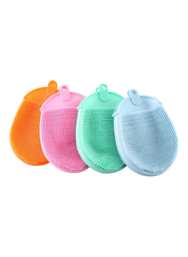 NIBEMINENT Premium TPE Dishwashing Scrubber Reusable Gloves Brush Blue 15.1x3x10.4cm - Image 2