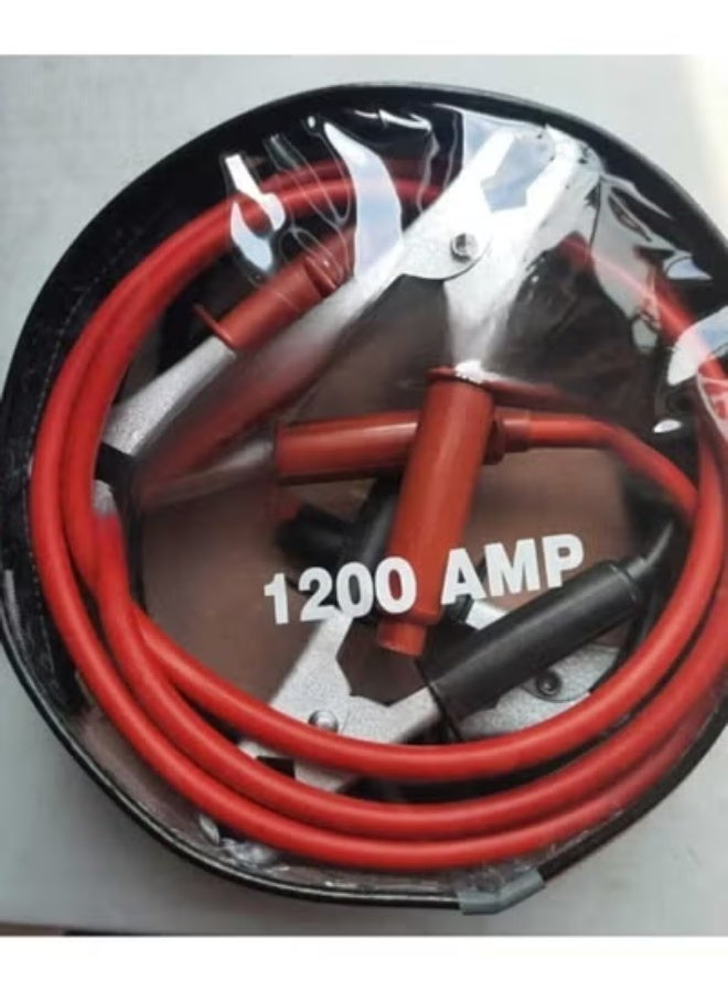 Car Jump Starter Cable 1200 Amp – Heavy Duty Emergency Booster with Carry Bag