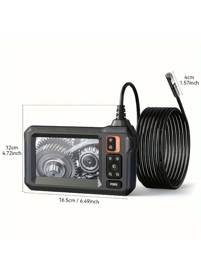 4 3 Inch Dual Lens Waterproof Industrial Endoscope 8mm Camera 5m Cable For Automotive - Image 3