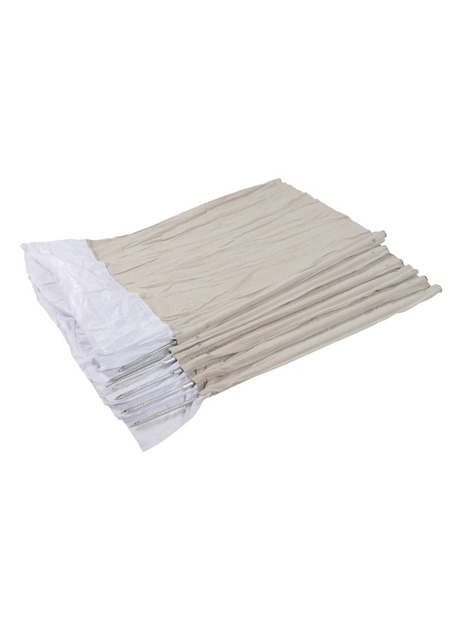 AL SANIDI حاجز ريح للتخييم للرحلات، ستارة هواء للتخييم، أبيض، الحجم 8*1.20 متر - Image 4