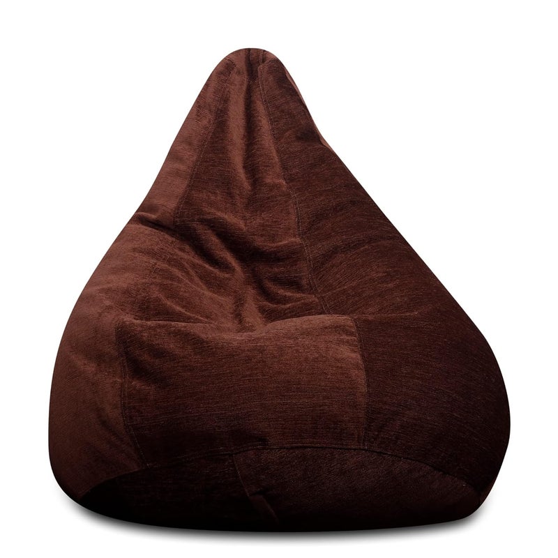 Generic Alfanso Haut Collection Classic Bean Bag SAC Size Gold Medallion Color in Premium Velvet Fabric Cover Only - Image 2
