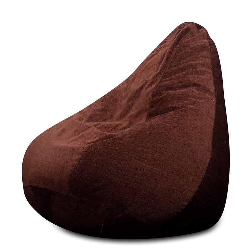 Generic Alfanso Haut Collection Classic Bean Bag SAC Size Gold Medallion Color in Premium Velvet Fabric Cover Only - Image 1