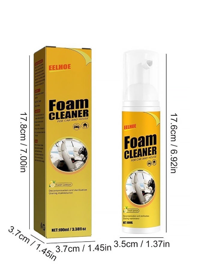 3 قطع منظف رغوي للسيارة منظف رغوي متعدد الأغراض، منظفات عميقة متعددة الأغراض للسيارة والمنزل والمطبخ (100 مل) - Image 2