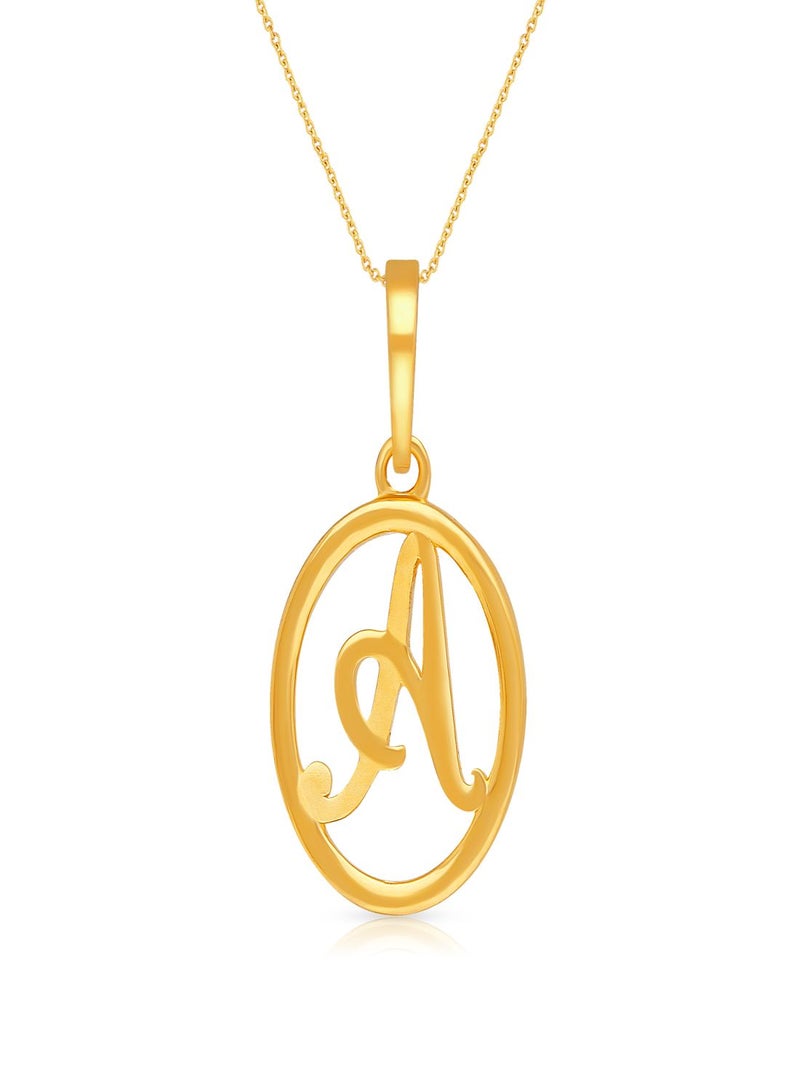 Malabar Gold and Diamonds 22k 916 Purity Gold Pendant for Women DZPN187AY  - Image 1