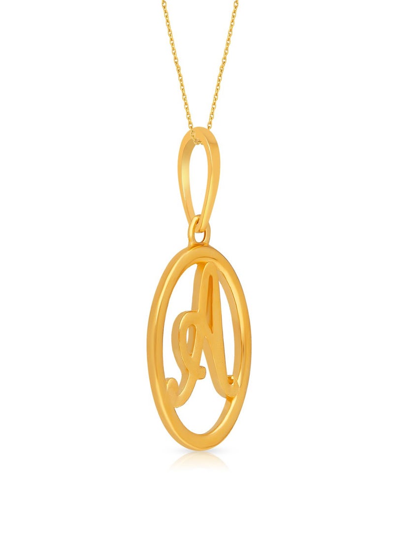 Malabar Gold and Diamonds 22k 916 Purity Gold Pendant for Women DZPN187AY  - Image 2