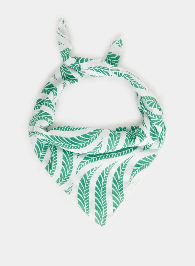 ستايلي وشاح بطبعة زهور