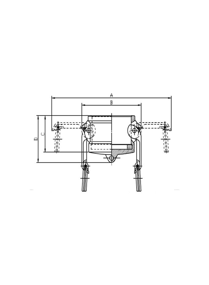 Brass Camlock Coupling Part (DC 6'') - Image 2