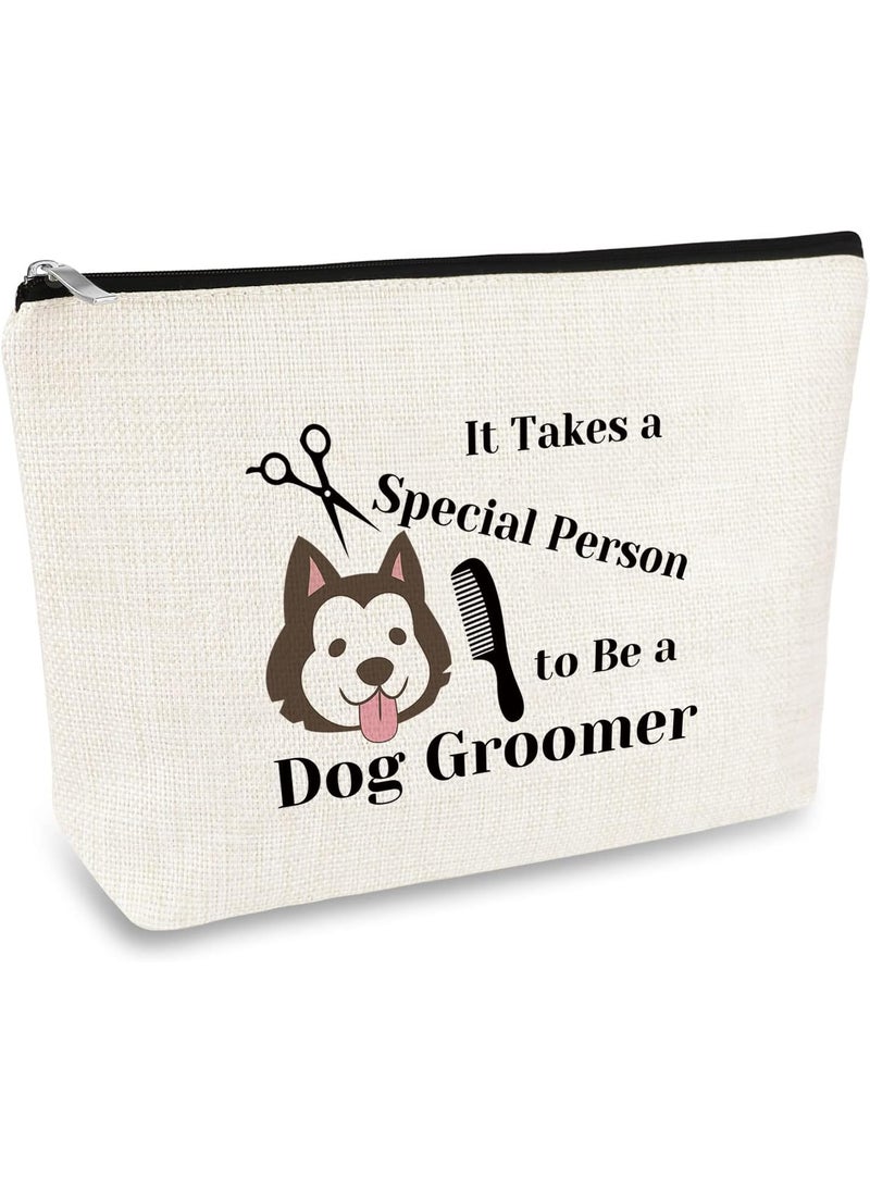 Mikela Dog Groomer Gift Pet Groomer Gift Makeup Bag Pet Grooming Cosmetic Bag Dog Hairdresser Hair Stylist Gift Dog Groomer Appreciation Thank You Gift Birthday Christmas Graduation Gifts for Dog Owner Lover 