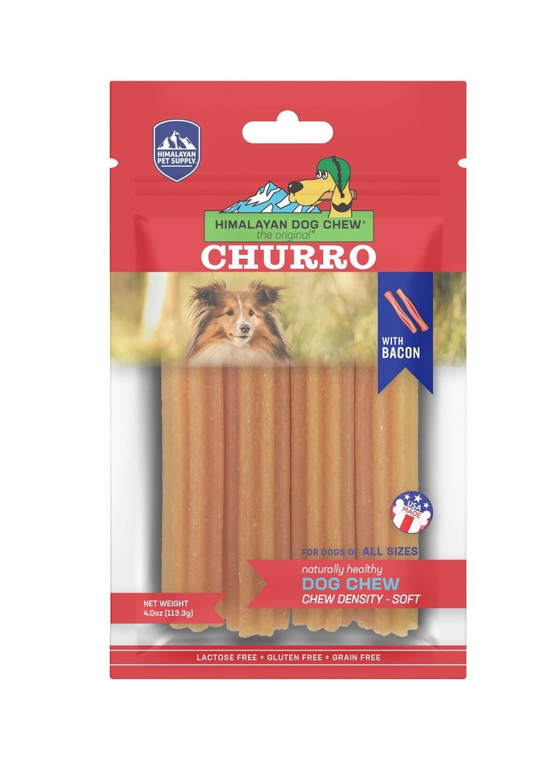 Himalayan Churro Dog Chew With Teeth Brown - Image 1