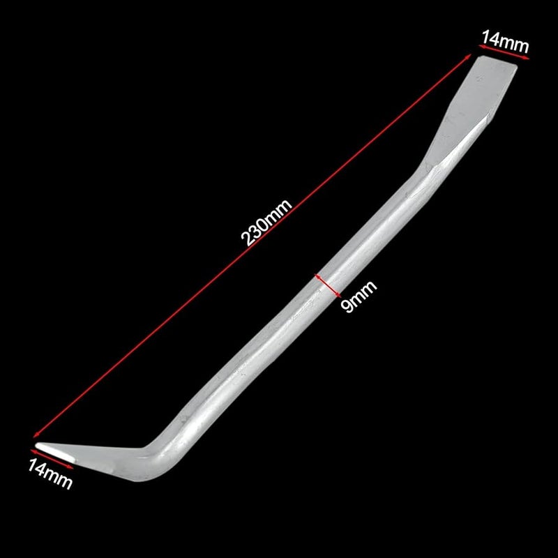 Long Brake Regulator Removal Tool 228mm Flat Tip Steel Pry Bar For Automotive Brake Adjustment - Image 4