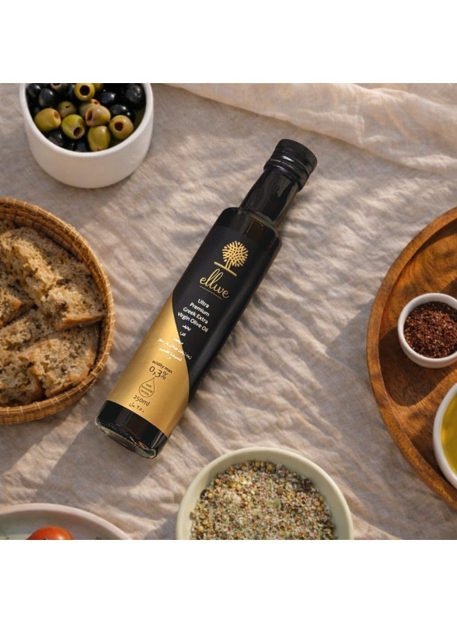 Ellive Ultra Premium Greek Extra Virgin Olive Oil (250ml) | High Polyphenols 934 mg/kg Total Polyphenols Analysed | Cold-Pressed EVOO | Early Harvest | High-Phenolic | High Polyphenol - Image 5