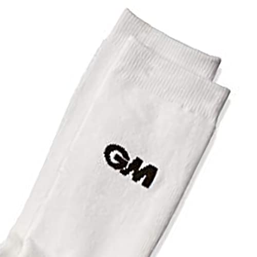 Gunn & Moore GM 2 Polyester Cricket Socks Free Size (White) - Image 4