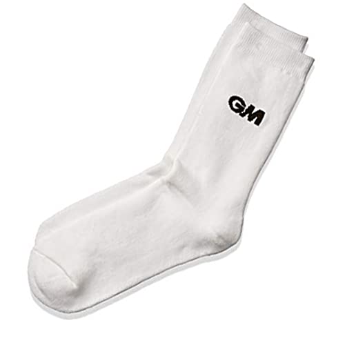 Gunn & Moore GM 2 Polyester Cricket Socks Free Size (White) - Image 3