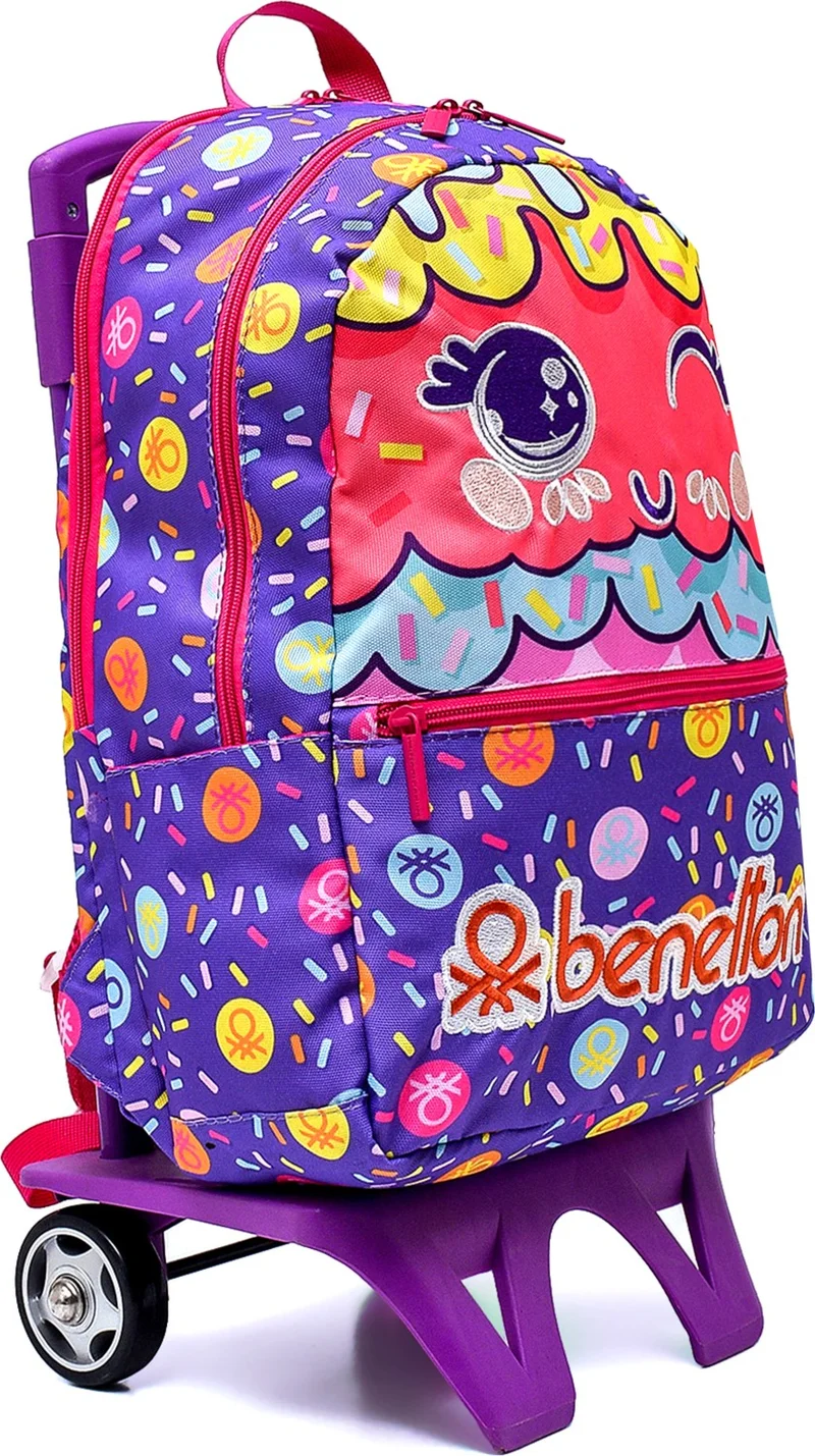 يونايتد كولورز أوف بينتيون Wheeled School Backpack BNT-808182