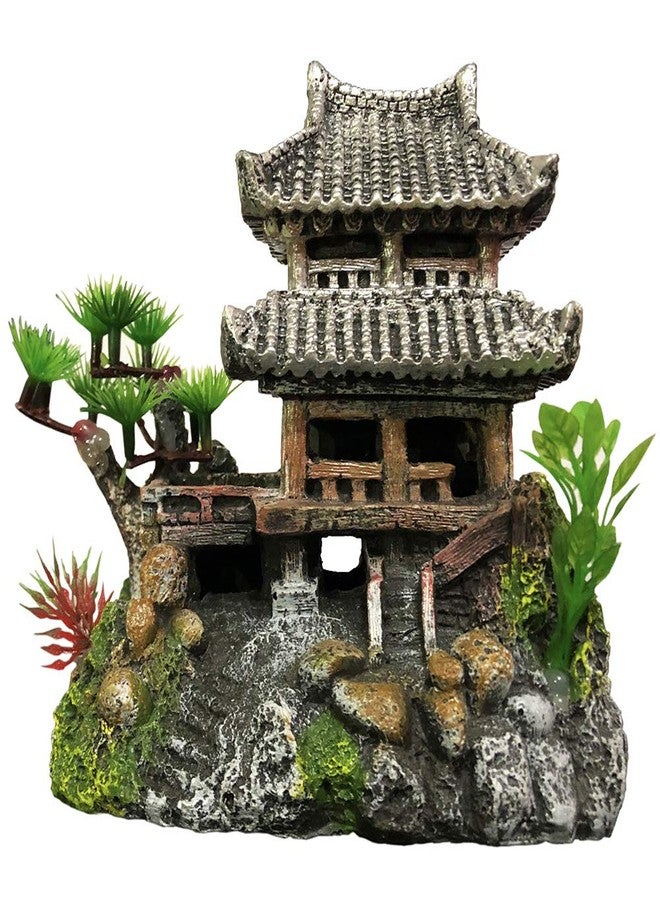 SLOCME Resin Castle Decorations, Multicolor Aquarium Sculpture - Eco-Friendly Fish Tank Castle Ornaments - Image 1