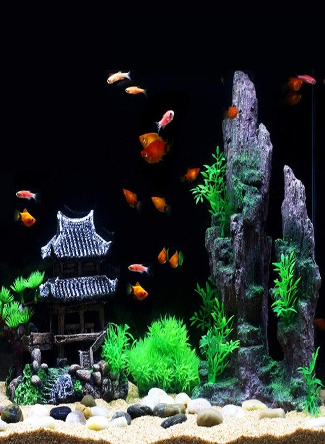 SLOCME Resin Castle Decorations, Multicolor Aquarium Sculpture - Eco-Friendly Fish Tank Castle Ornaments - Image 4