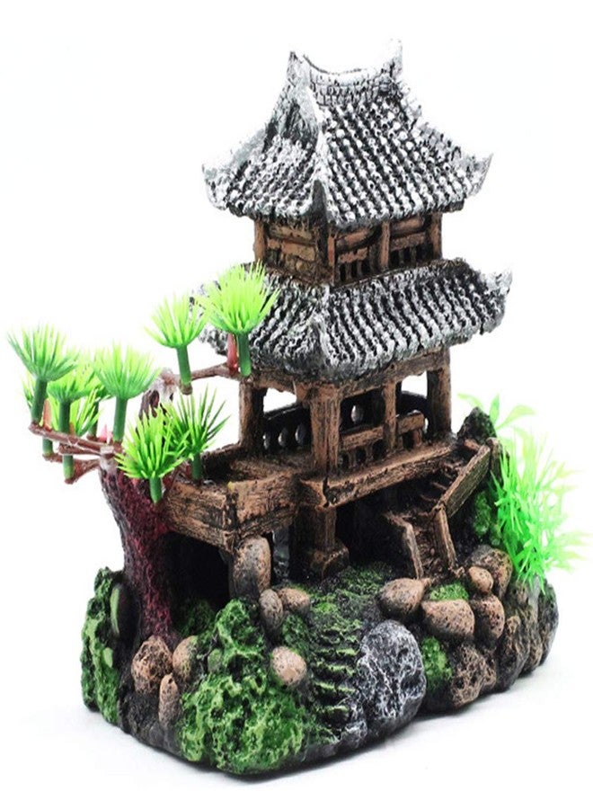 SLOCME Resin Castle Decorations, Multicolor Aquarium Sculpture - Eco-Friendly Fish Tank Castle Ornaments - Image 5