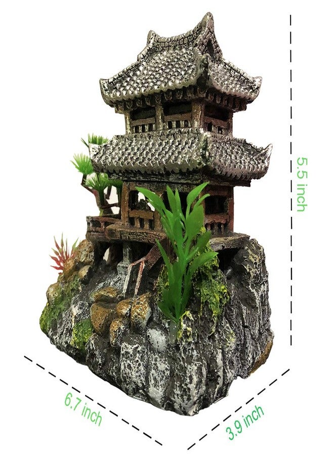 SLOCME Resin Castle Decorations, Multicolor Aquarium Sculpture - Eco-Friendly Fish Tank Castle Ornaments - Image 3