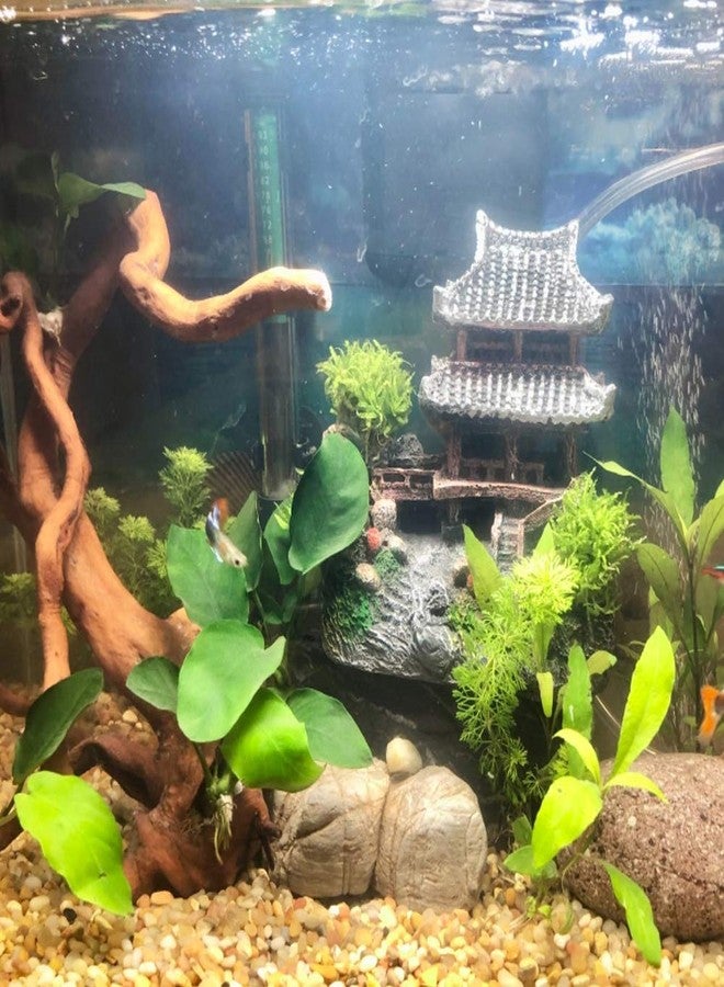 SLOCME Resin Castle Decorations, Multicolor Aquarium Sculpture - Eco-Friendly Fish Tank Castle Ornaments - Image 2