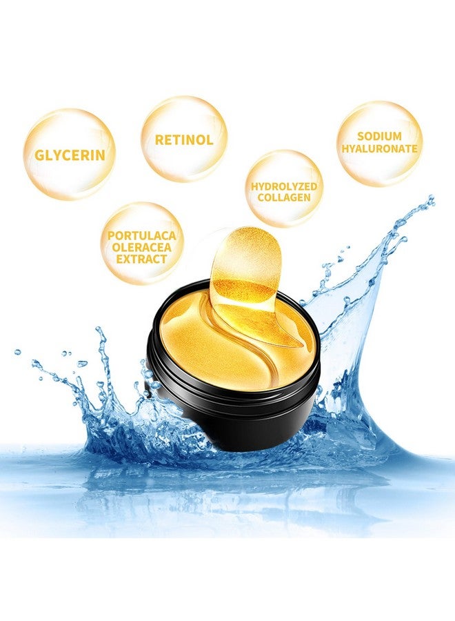 ASYBO Under Eye Patches 120 Pcs Golden Under Eye Mask Eye Treatment Mask For Under Eye Bags Dark Circles Puffy Eyes Fine Lines Antiaging And Antiwrinkle Collagen Eye Mask Skincare - Image 2